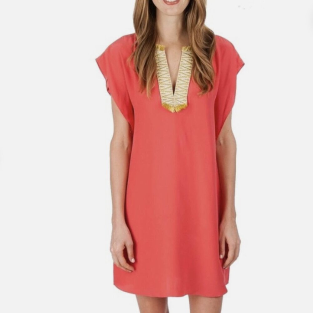 Elaine Turner pink salmon Top